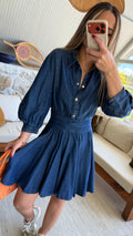 Tensel Denim Elbise