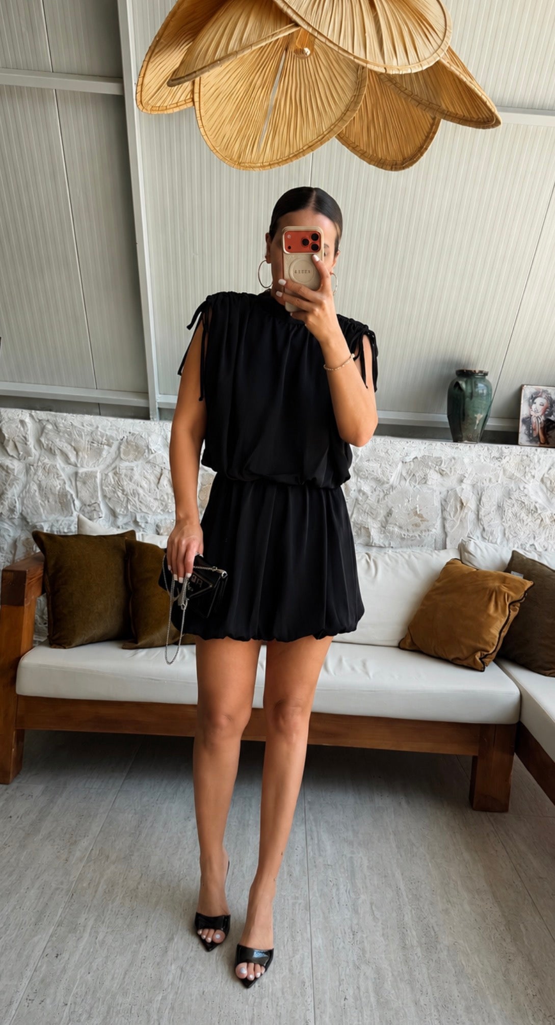 Mila Büzgü Detaylı Elbise