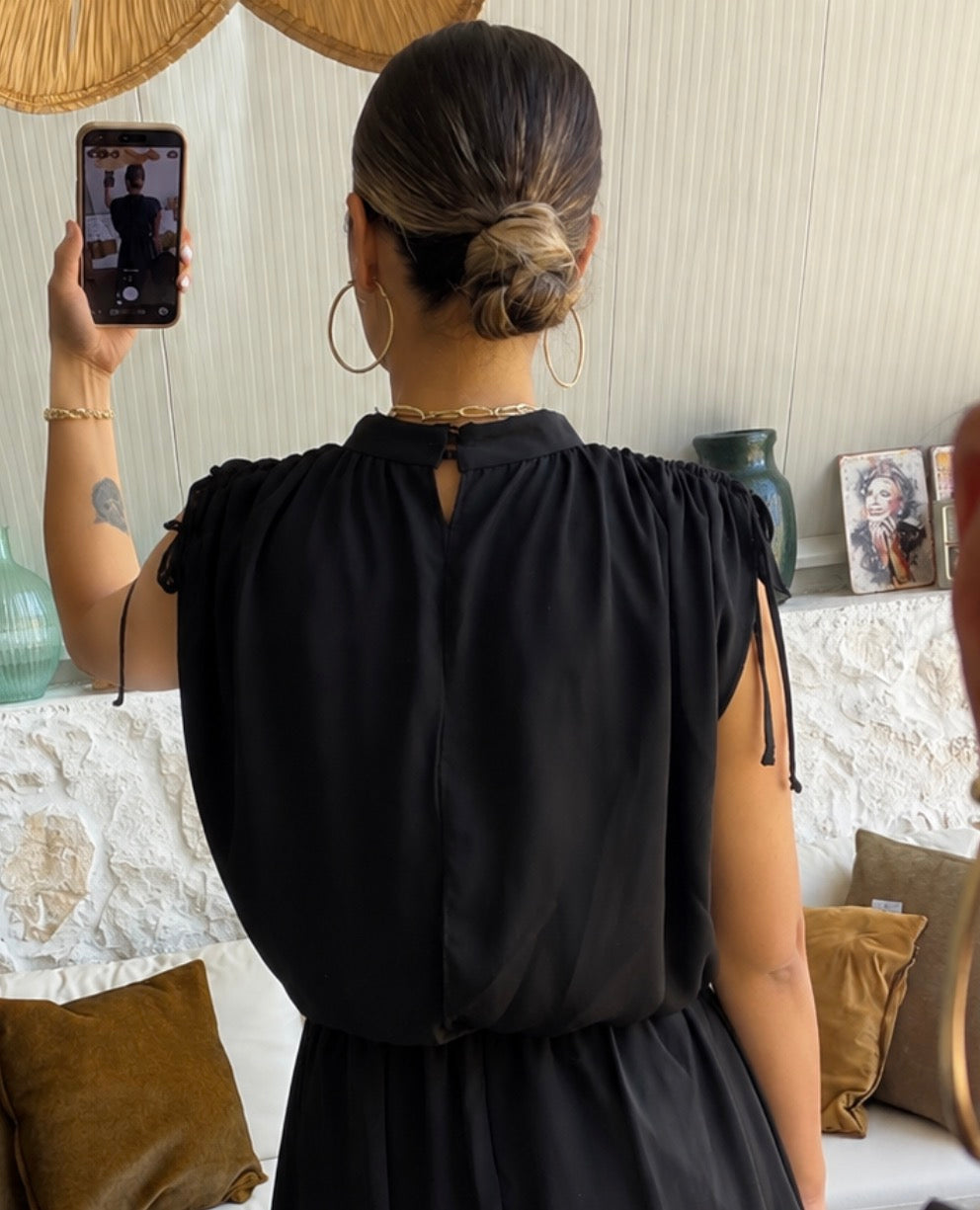 Mila Büzgü Detaylı Elbise