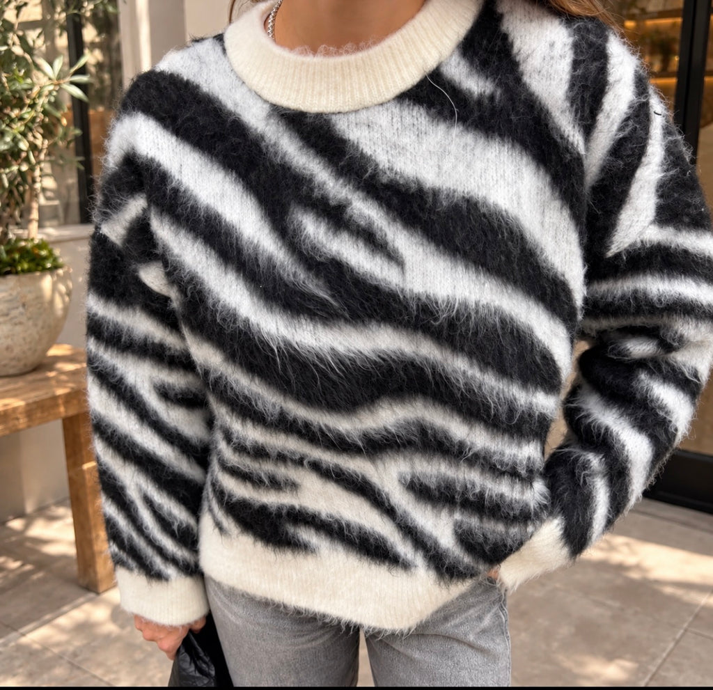 Zebra Soft Triko Kazak