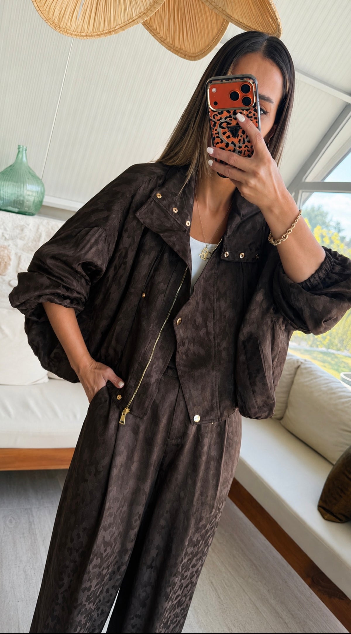 Mocha Satin Takım