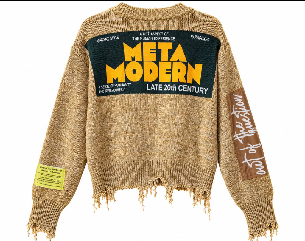Meta Distressed Triko Kazak