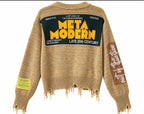 Meta Distressed Triko Kazak