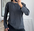 Taş Detaylı Basic Sweat
